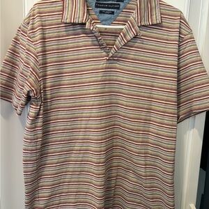 Tommy Hilfiger Multicolor Striped Polo Shirt Size Medium